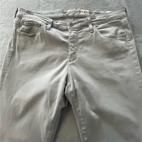 AG Adriano Goldschmied The Prima Crop Cigarette Light Grey Skinny Jeans - Picture 5 of 16